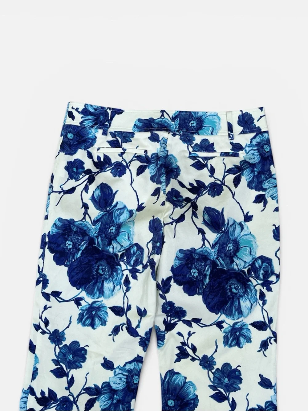 Tory Burch Kara Pant in Blue & White Rosemont Size 6 LIKE NEW